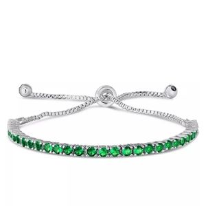 Simulated Cubic Zirconia Adjustable bracelet